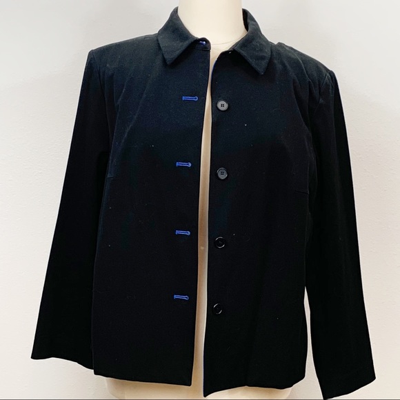 Dkny Jackets & Blazers - DKNY black button up Jacket 18W